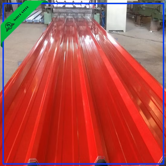 Prezzo della lamiera per coperture in ferro zincato colorato preverniciato, lamiera di acciaio ondulata in alluminio zinco Gi, lamiera per tetto in metallo economica