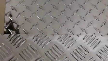 Piastra in alluminio diamantata a quadretti a cinque barre in rilievo in lega A1100 5754 H111 per pavimento